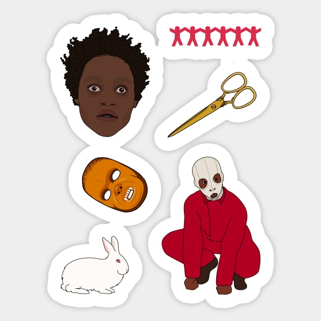 Jordan Peele’s Us | Sticker Set Sticker by Jakmalone